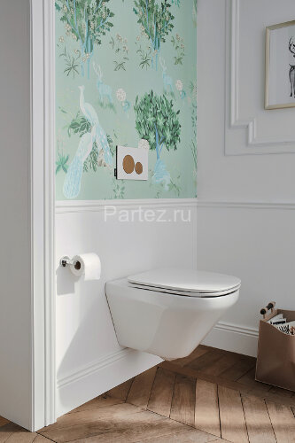 Унитаз c инсталляцией Jacob Delafon Modern Life 40 см, сиденье тонкое микролифт, без панели смыва (E