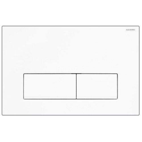 Кнопка смыва AZARIO NEW двойная, пластик, белый глянцевый (AZ-015.01)