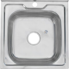 Мойка 5050 MELANA 0,8/180 накладная квадратная с сифоном (003 t *12)