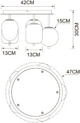 Потолочный светильник Arte Lamp A2231PL-5PB