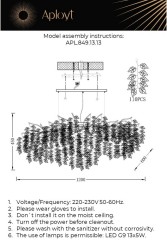 Подвесная люстра Aployt APL.849.13.13