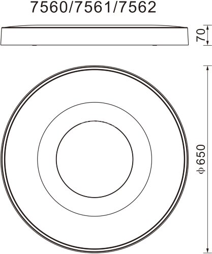 Потолочный светильник Mantra 7560