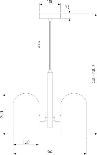 Подвесная люстра Eurosvet 50357/3 латунь