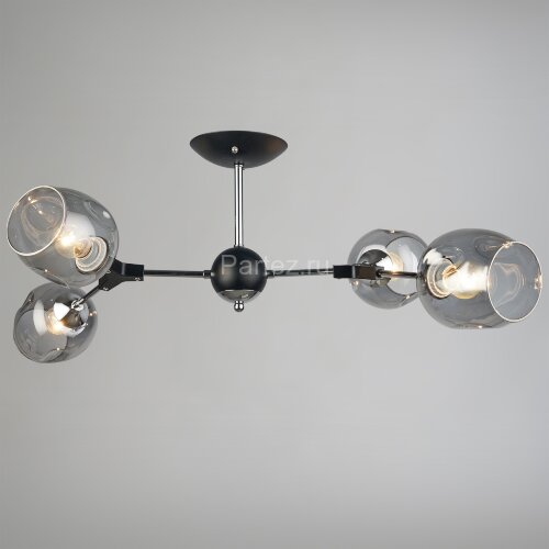 Потолочная люстра Reluce 04210-0.3-04 BK+CR