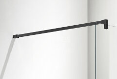 Душевая перегородка Azario CHICAGO Walk-in 1100x1950 прозрачное стекло 8 мм, цвет профиля черный (AZ-NAR6310 1100 Black)