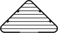 Полочка угловая Ideal Standard IOM, с крепежом, черный (A9105XG)