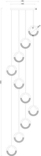 Подвесная люстра Arte Lamp A7777SP-10GO