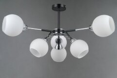 Потолочная люстра ILLUMICO IL0715-6CSQ-24 BK CR LIBRA