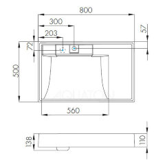 Раковина AQUATON Рейн 80 (1A72113KRW010)