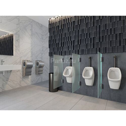 Писсуар Santek Гала с нажимным краном, креплением и горизонтальным сифоном (1WH501804)