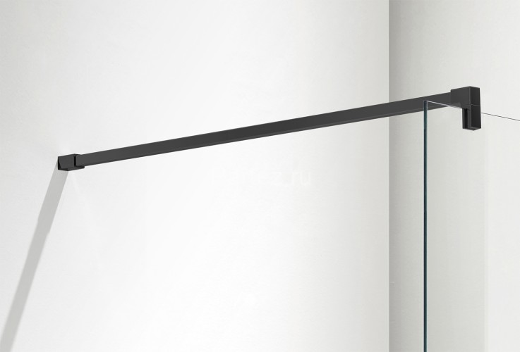 Душевая перегородка Azario CHICAGO Walk-in 800x1950 прозрачное стекло 8 мм, цвет профиля черный (AZ-NAR6310 800 Black)