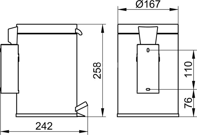 Ведро Keuco Plan, Хром (14977010000)