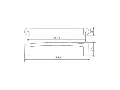 Поручень Keuco Elegance NEW 300 мм, хром (11607010000)
