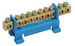 Шина нулевая на DIN-изол. &quot;Стойка&quot; ШНИ 6х9-10-С-С IEK YNN10-69-10P-K07