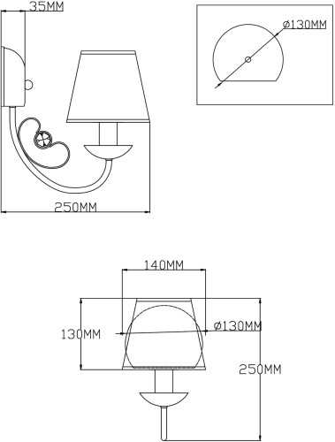 Бра Moderli V2490-1W