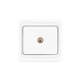 Розетка телевизионная TV 1-м СП Валери бел. UNIVersal В0027