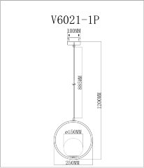 Подвесной светильник Moderli V6021-1P