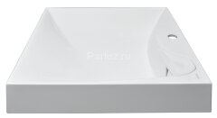Раковина подвесная Azario Gratsiy 597х598х100 литьевой мрамор, белая (CS00078505)