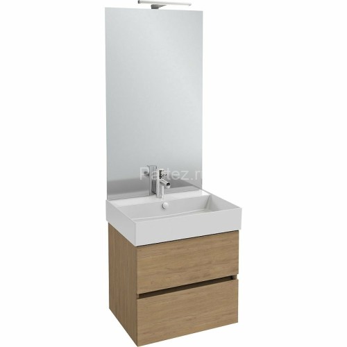 Тумба под раковину Jacob Delafon Tolbiac 60 подвесная, натуральный меламин, Дуб давос (EB2381-E75)