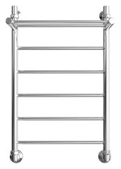 Полотенцесушитель водяной ДВИН FJ лесенка 80/50 с полкой, полированный (4627152137482)