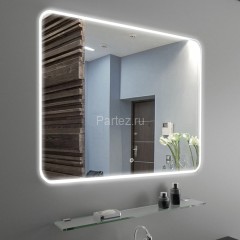 Зеркало AZARIO Alone Raggio 800х600 влагостойкое с подсветкой, сенсорный выключатель с функцией димм