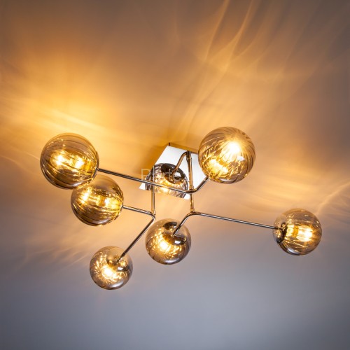 Потолочная люстра Eurosvet 30140/6 хром