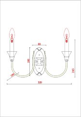 Бра Arte Lamp A4094AP-2WH