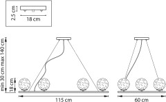 Подвесная люстра Lightstar 815263
