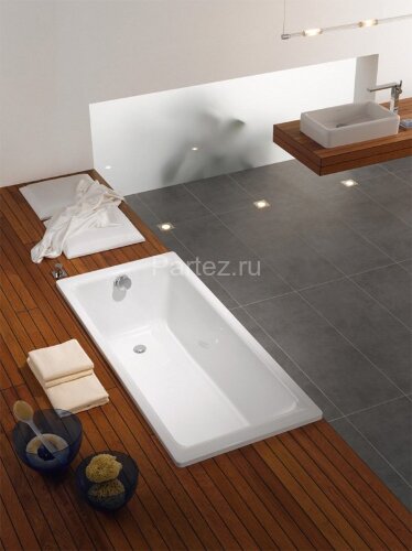 Ванна стальная Kaldewei SANIFORM PLUS 1700х730х410, Easy clean, alpine white, без ножек