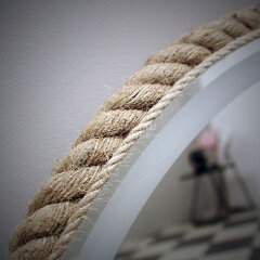 Зеркало AZARIO Бригантина D650 декор-канат, сенсорный выключатель с функцией диммера (LED-00002573)