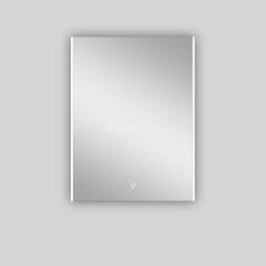 Зеркало AZARIO Gela 600х800 с подсветкой, в алюминиевом корпусе, подсветка, сенсорный выключатель с 