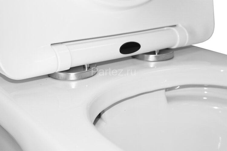 Унитаз-компакт AZARIO Ambra 645x370x815 напольный, безободковый, в комплекте сиденьем микролифт (AZ-