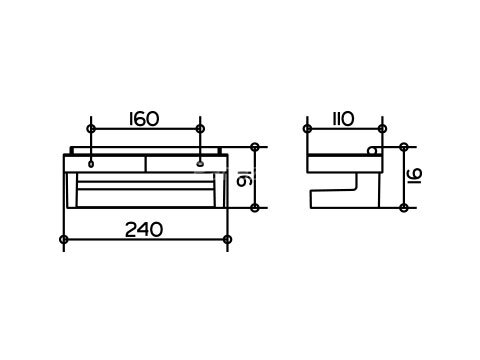 Полочка Keuco COLLECTION MOLL, Хром (12759010000)