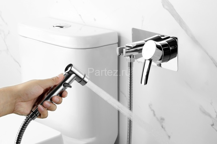 Смеситель Lemark Atlantiss LM3259C с гигиеническим душем, встраиваемый