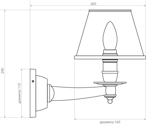 Бра Covali WL-31078