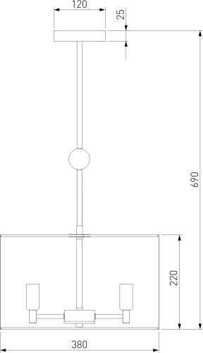 Потолочная люстра Eurosvet 60174/3 латунь