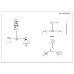 Потолочная люстра Evoluce SLE103702-03
