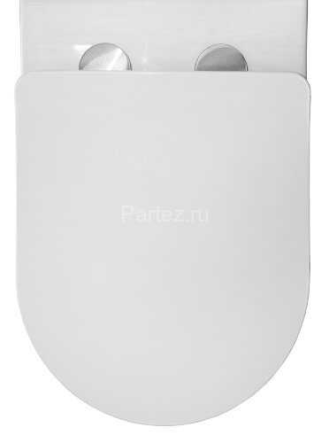 Унитаз-компакт напольный AZARIO Ambra 645x370x815 безободковый, в комплекте с арматурой Geberit и си