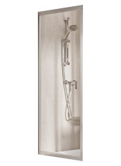 Душевой уголок Ravak Supernova SRV2-90 S, цвет профиля сатин, цвет стекла &quot;Водная зябь&quot;