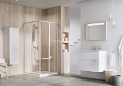 Душевой уголок Ravak Supernova SRV2-90 S, цвет профиля сатин, цвет стекла &quot;Водная зябь&quot;