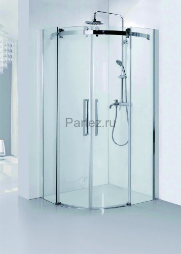 Душевое ограждение Azario OTTAWA 1000х1000х2000 без поддона, прозрачное стекло 8 мм, цвет профиля серебро (AZ-NKE2142 1000)