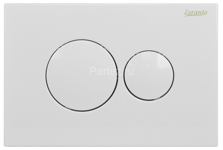 Промо-сет, состоящий из инсталляции Loranto, кнопки для инсталляции круглой белой, подвесного унитаз