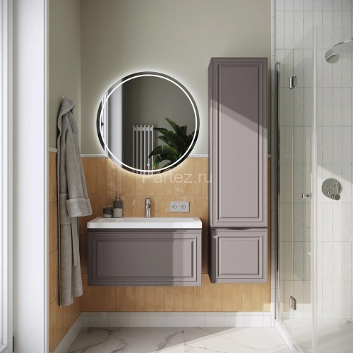 Комплект тумба Итана Verona 80 (790х378х440) подвесная, с раковиной Natella 80, амаретти (CS00090042