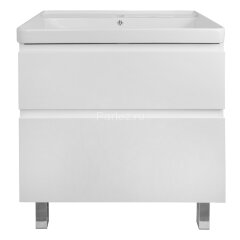 Комплект тумба Azario Мила 70Н 700х480х850 напольная, с раковиной Monte 70, белая (CS00085831)