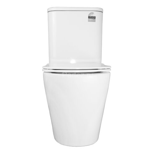 Унитаз-компакт Azario Berton 385х615х805 напольный, безободковый, слив "Торнадо", с быстросъемным си