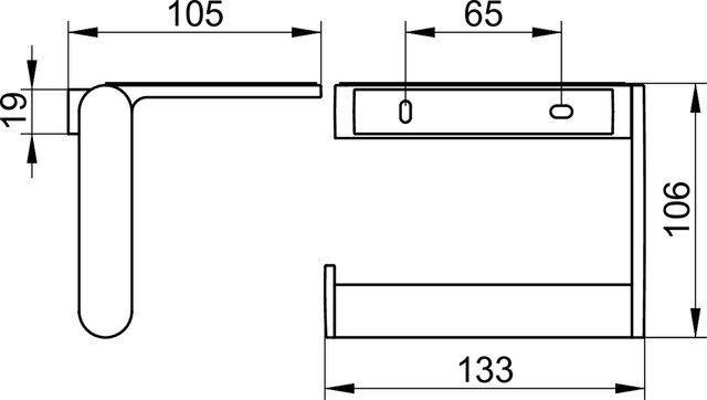 Держатель туалетной бумаги Keuco Plan, хром (14973010000)