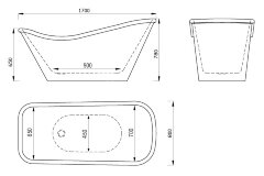Акриловая ванна Gemy G9231B