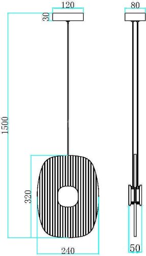 Подвесной светильник Maytoni MOD152PL-L1BK
