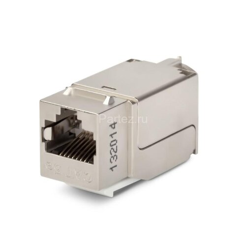 Вставка KJNE-8P8C-C5e-90-SH-F-WH RJ45(8P8C) кат. 5e экран. 110 IDC заделка с помощью NE-TOOL бел. Hy