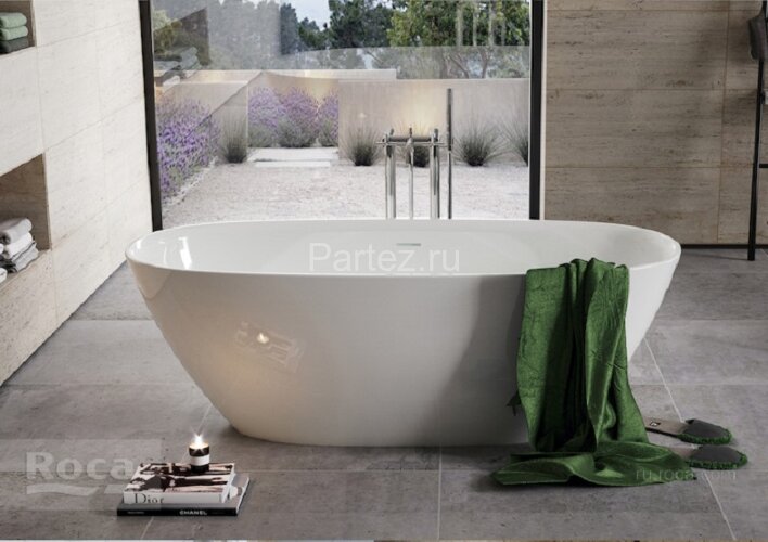 Ванна Stonex® Roca ARIANA 1650х750х570, отдельностоящая, белая